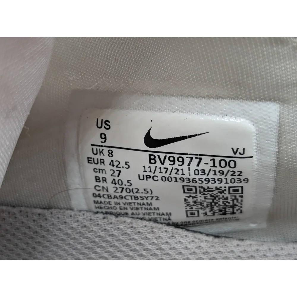 Nike Air Max 2090 Mens White Sail Running Shoes Sneakers BV9977-100 Size 9